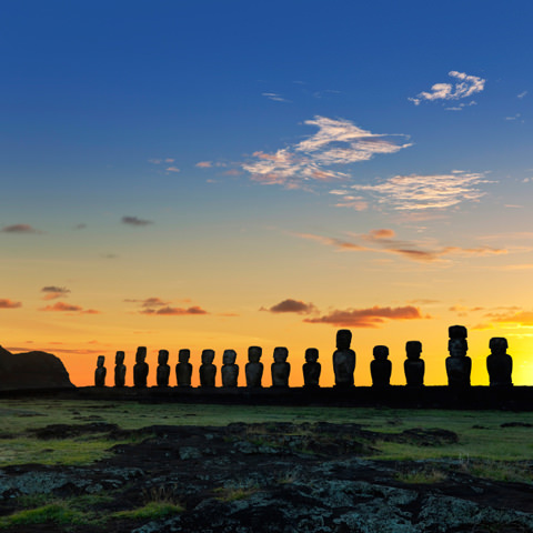 Stone figures adorn the Easter Island: At RIVO International we are ready for an entrepreneurial expedition.